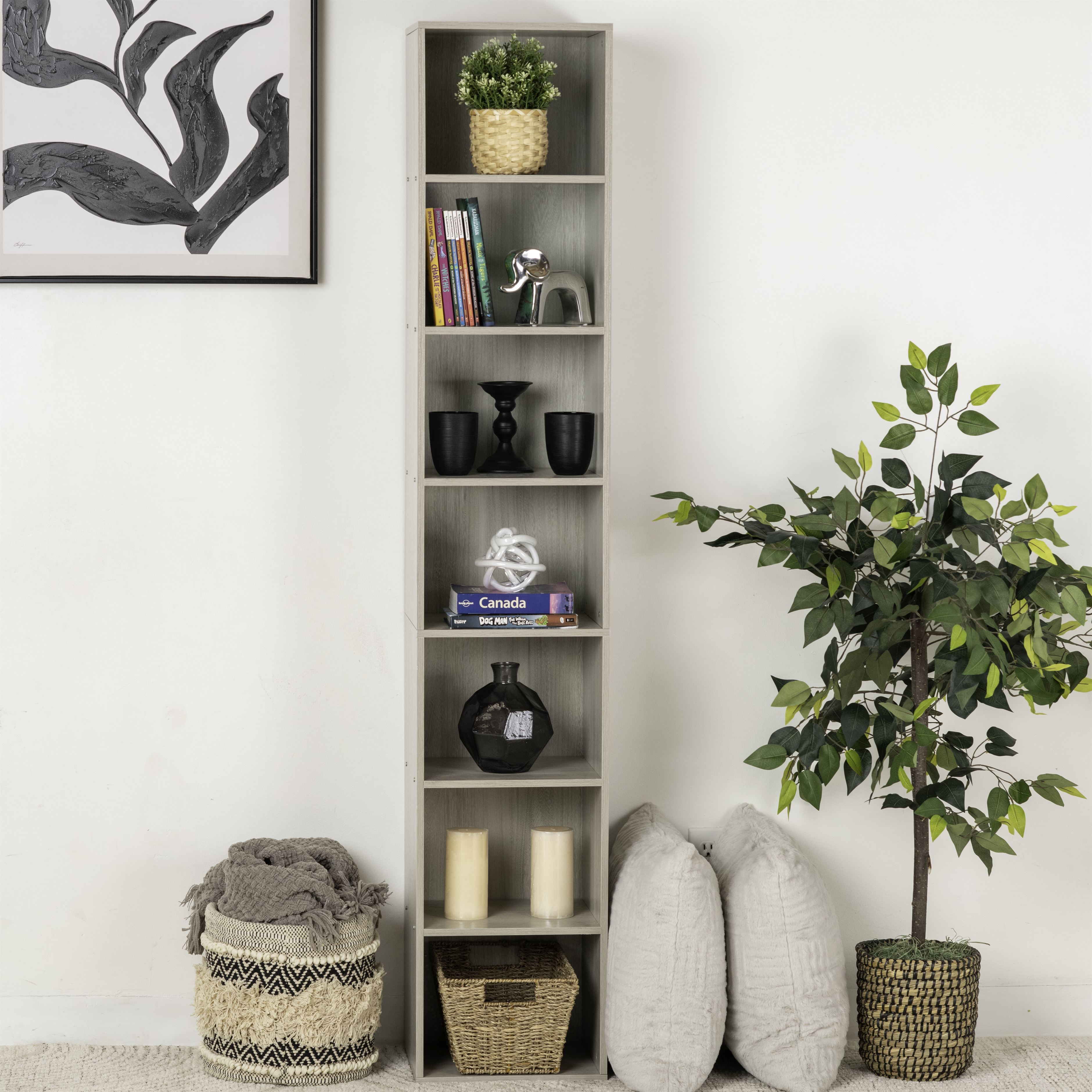 Elegant Corner Bookcase Storage Cabinet - 7 Shelves – ComfyGoods Inc. Elegant Corner Bookcase Storage Cabinet - 7 Shelves – ComfyGoods Inc.