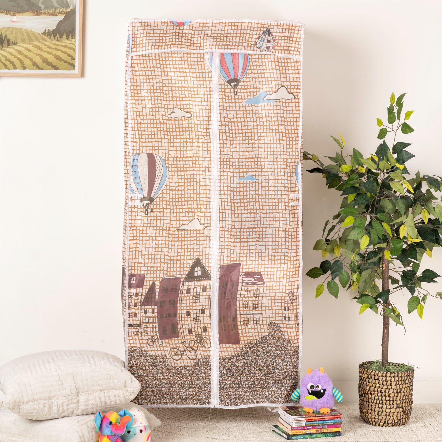 Stylish Portable Fabric Wardrobe Cabinet