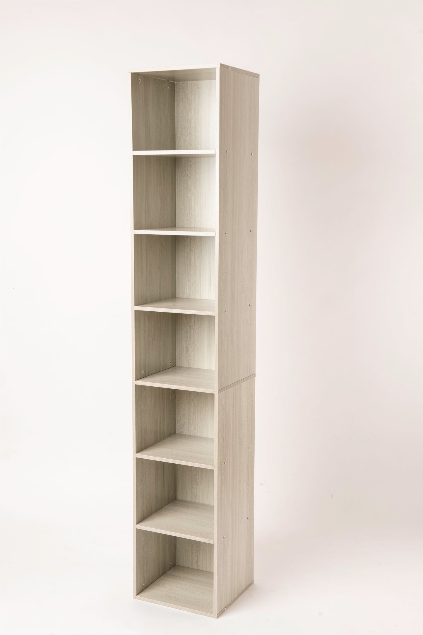 Elegant 7-Shelf Corner Bookcase Organizer