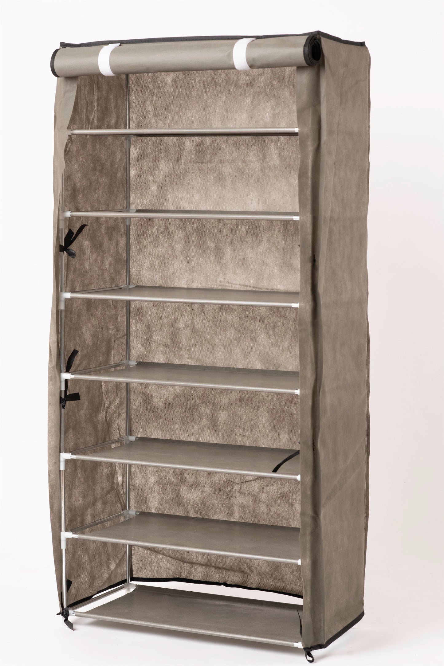 Portable 7-Tier Fabric Shoe Rack