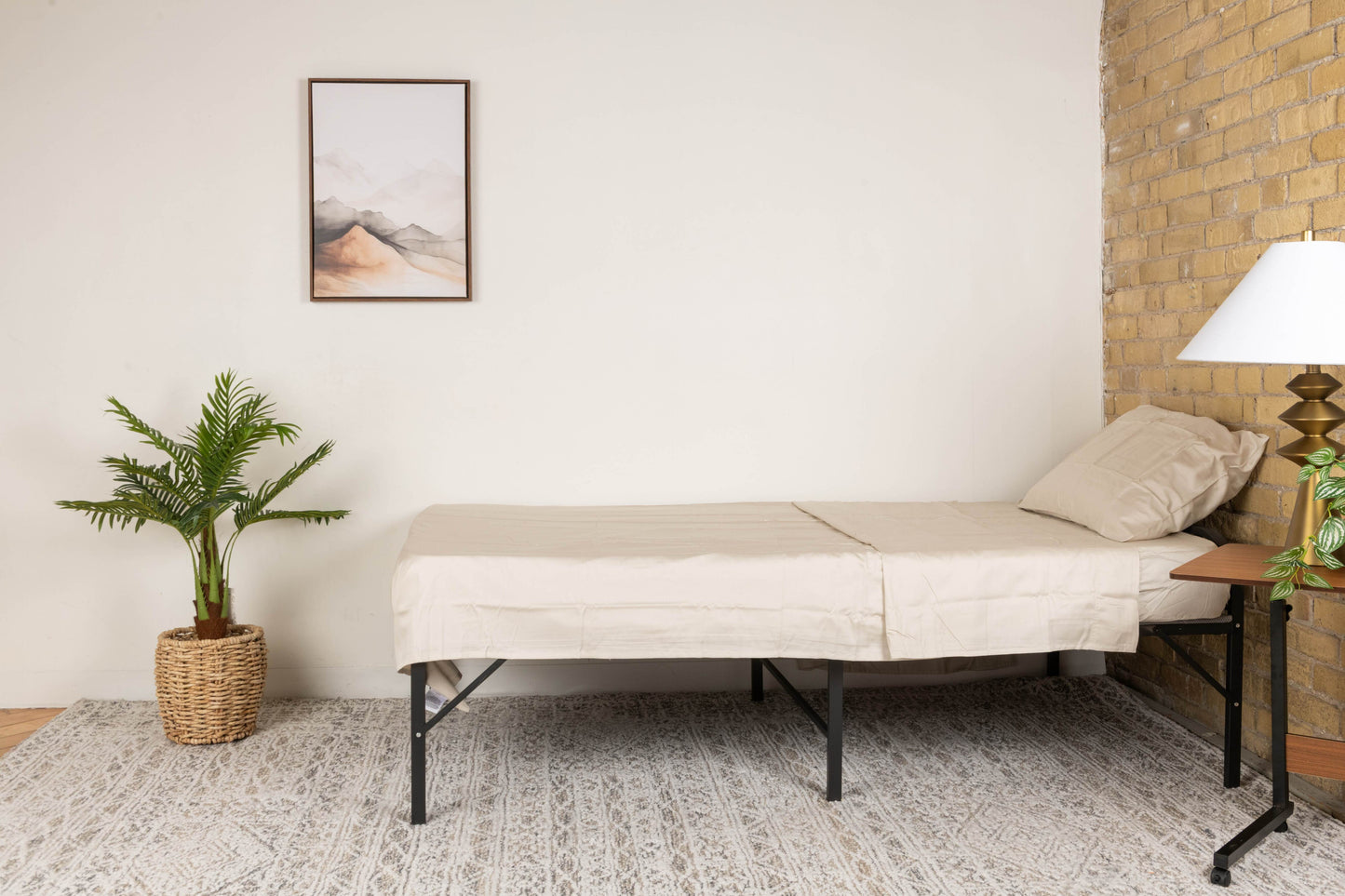 Elegant Foldable Single Bed Frame