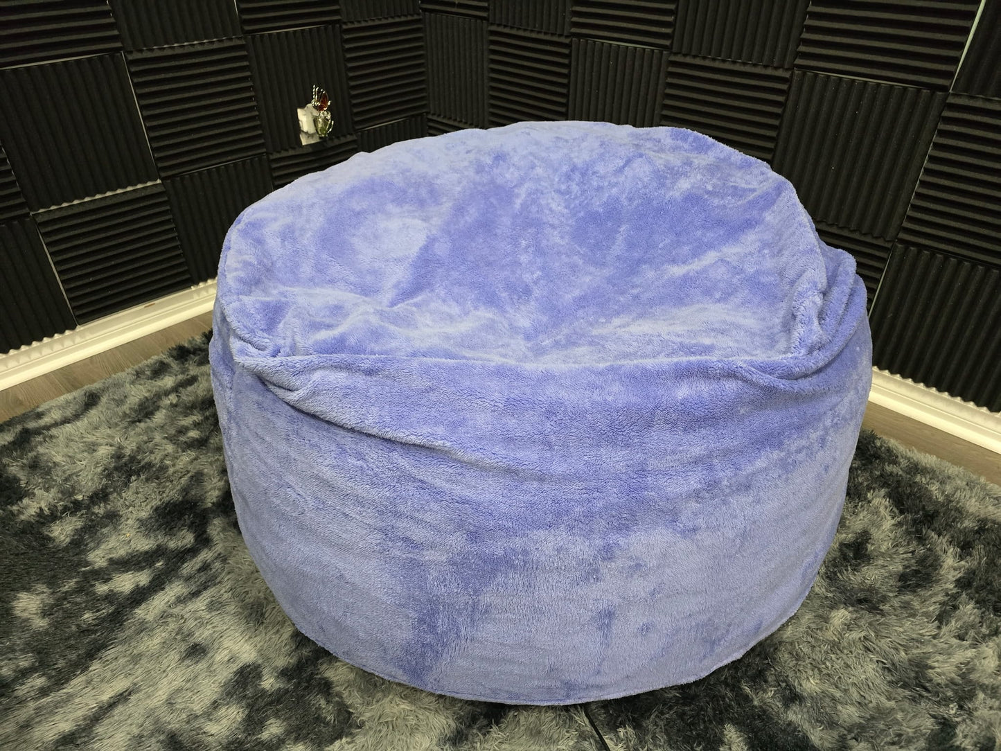 Giant Foam-Filled Bean Bag Chair - 4ft Faux Fur (cover and filler included)