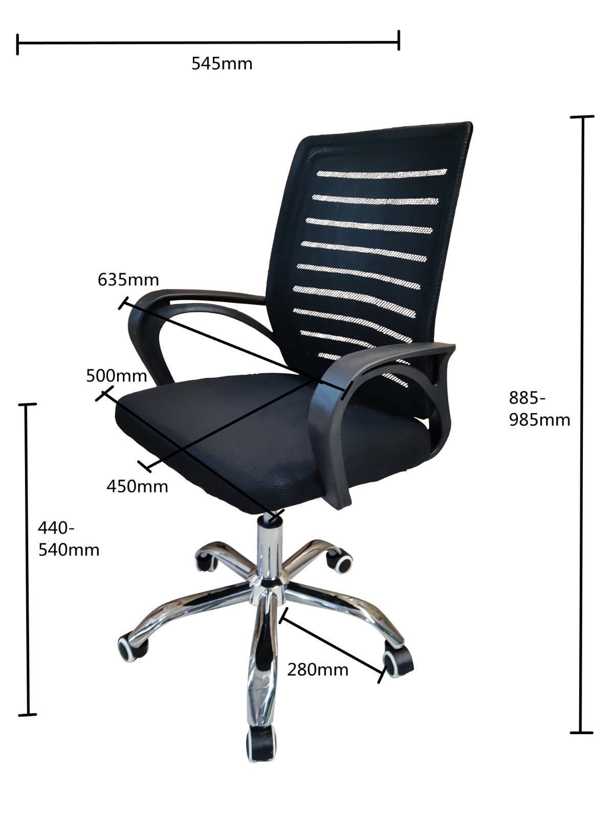 Ergonomic Mesh Office Chair with Lumbar Support
