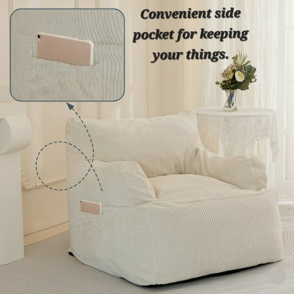 Ultimate Comfort Couch Beanbag — Medium & Large (cover + filler included)