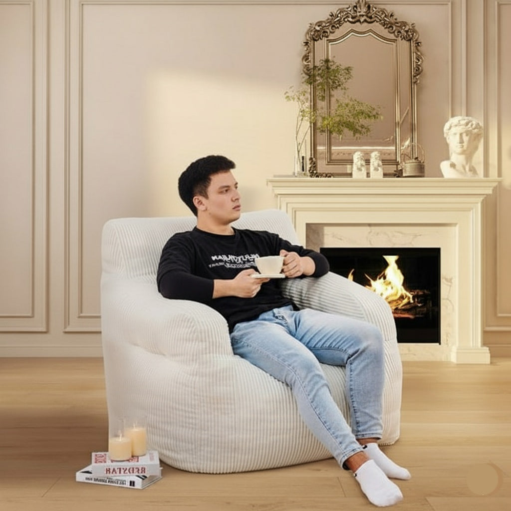 Ultimate Comfort Couch Beanbag — Medium & Large (cover + filler included)