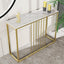 Golden Stylish Entryway Console Table