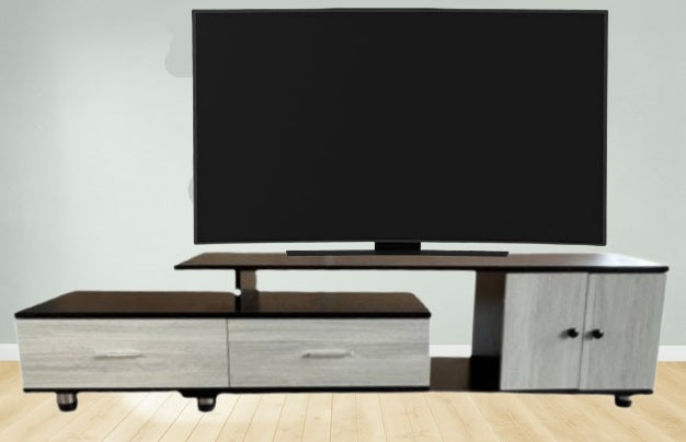 Brand New Modern TV Stand TV Table – Expendable Width - Solid TV Standing Console Table with Drawers and Storage