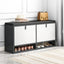  Shoe Cabinets With Layers, Black and white - 100x35x51cm 