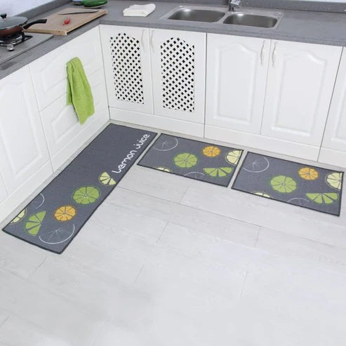 Fashionable Kitchen Carpets – Set Of Two Parts