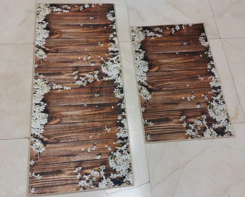 Fashionable Kitchen Carpets – Set Of Two Parts