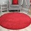 Shaggy carpet Circular -Size 100 x 100cm►3.28x 3.28ft