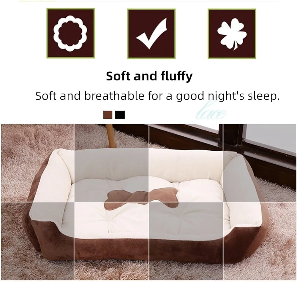Pet Bed Cozy Pet Cushion Size 85 x 64 x 16cm