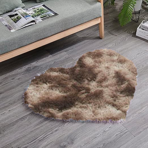 Shaggy carpet Heart - Anti slip with Quality specifications   70 x 80cm►2.29 x 2.62ft