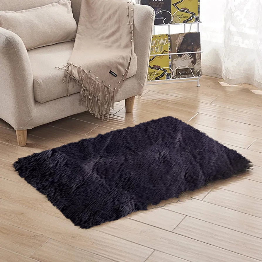 Shaggy carpet - Rectangular -specifications 40 x 60cm▻1.31 x 1.96