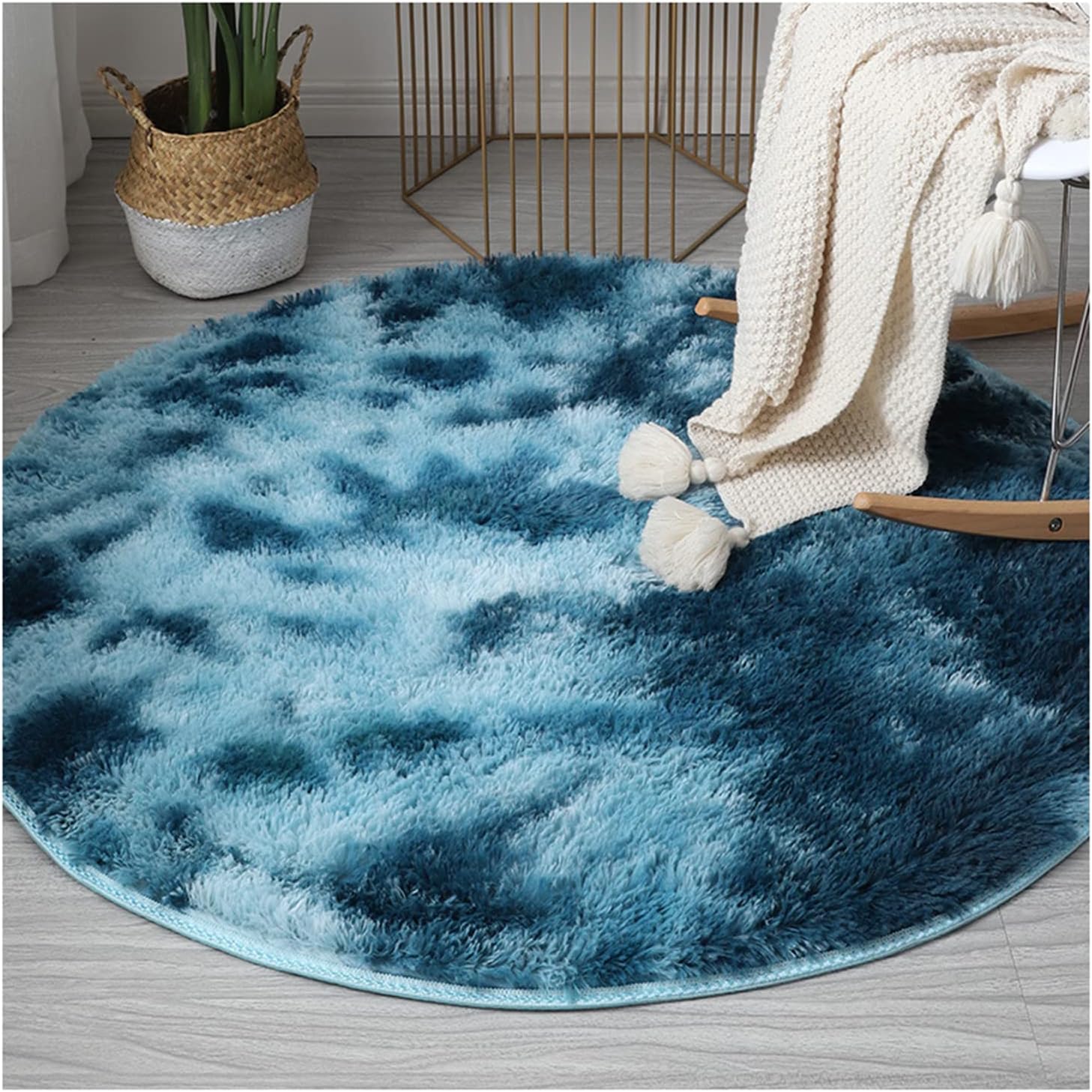 Shaggy Carpet Circular - Size 200 x 200cm►6.56 x 6.56ft