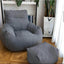 Giant Foam-Filled Couch Beanbag with Footrest (cover and filler included)
