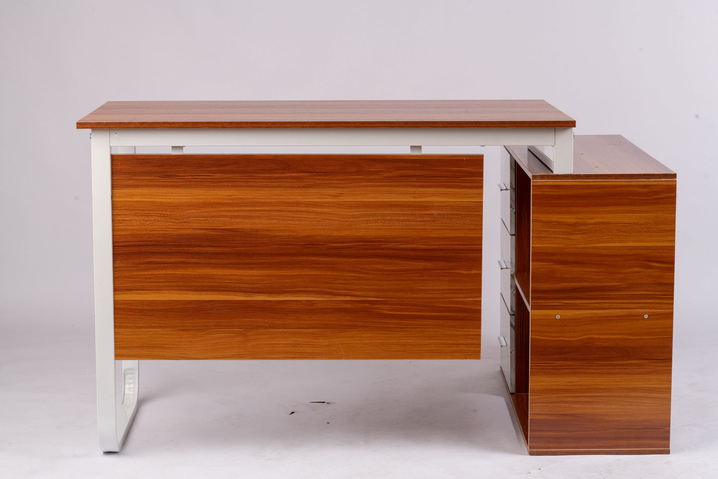 Modern L-Shaped Office Desk for Multi-Tasking