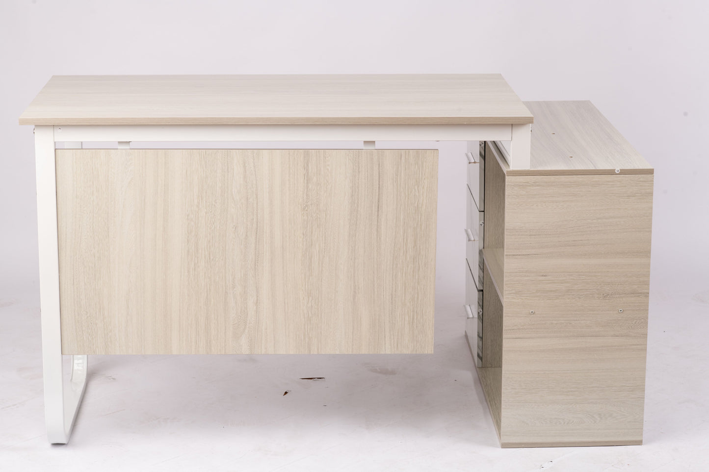 Modern L-Shaped Office Desk for Multi-Tasking