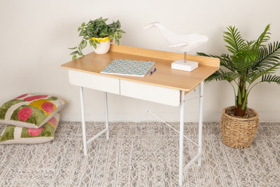 Elegant Computer Desk with 2 Drawers