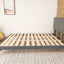 Elegant Queen Size Bed Frame with Wooden Slats