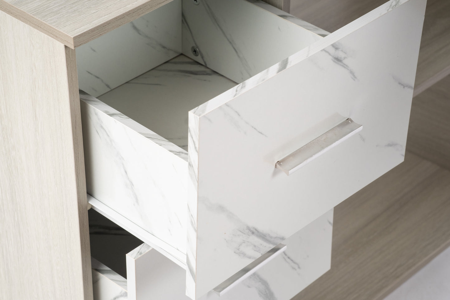 Modern L-Shaped Office Desk for Multi-Tasking