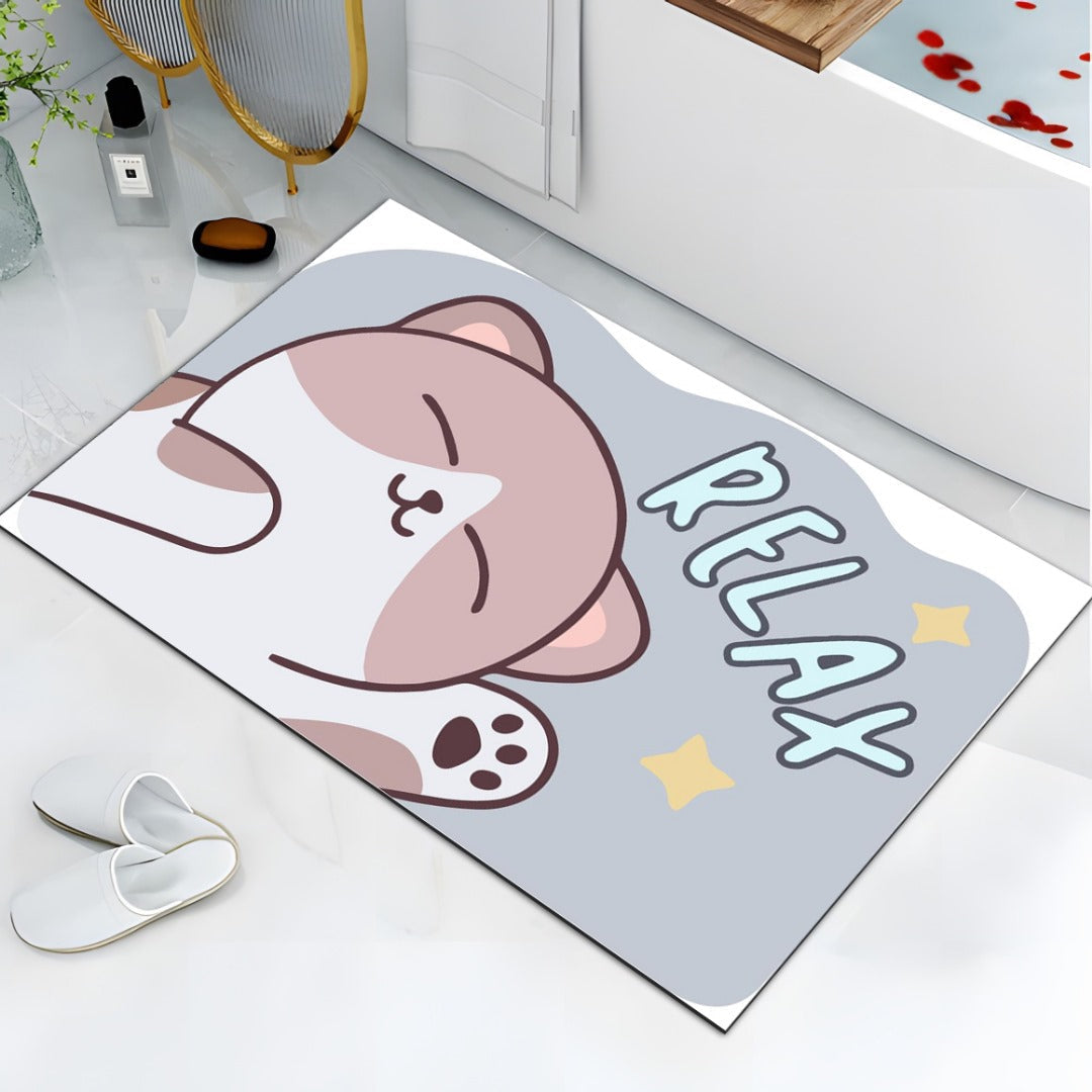 Trendy Washroom Faux Wool Carpet – 40x60cm (1.31 x 1.96ft)