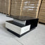  Solid Elegant Rectangular Coffee Table with Drawer white and dark