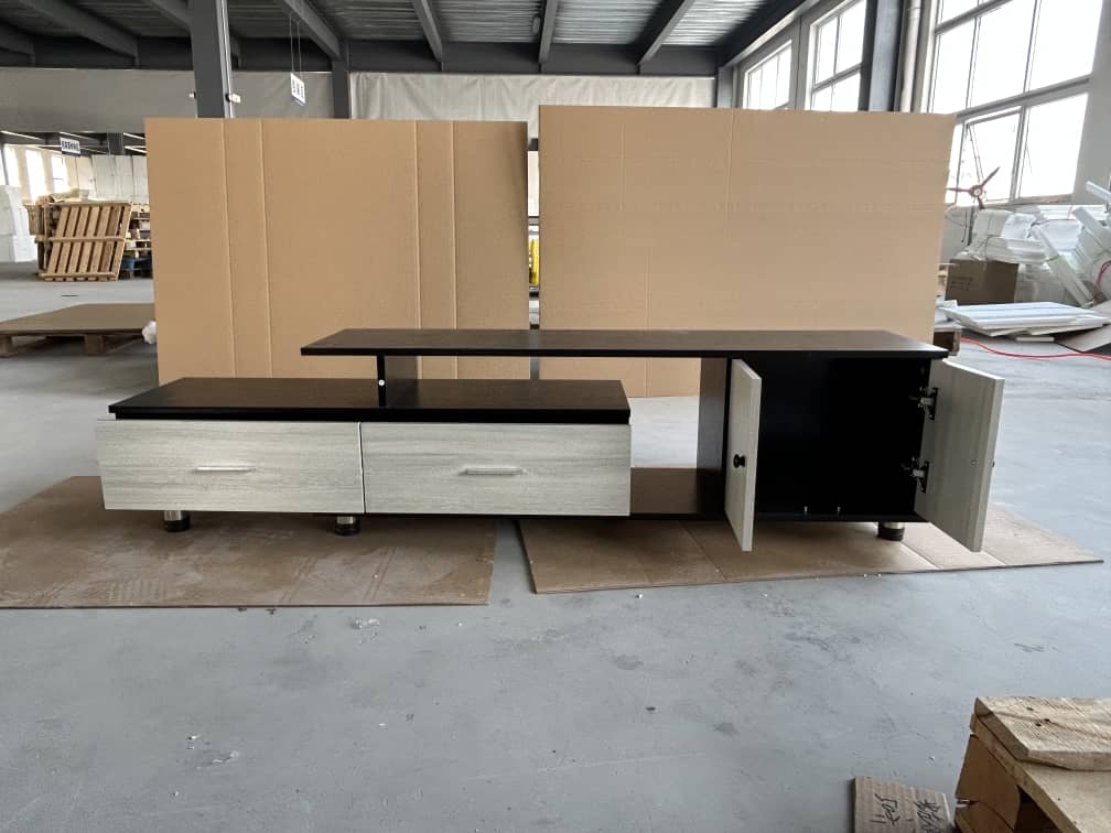 Brand New Modern TV Stand TV Table – Expendable Width - Solid TV Standing Console Table with Drawers and Storage