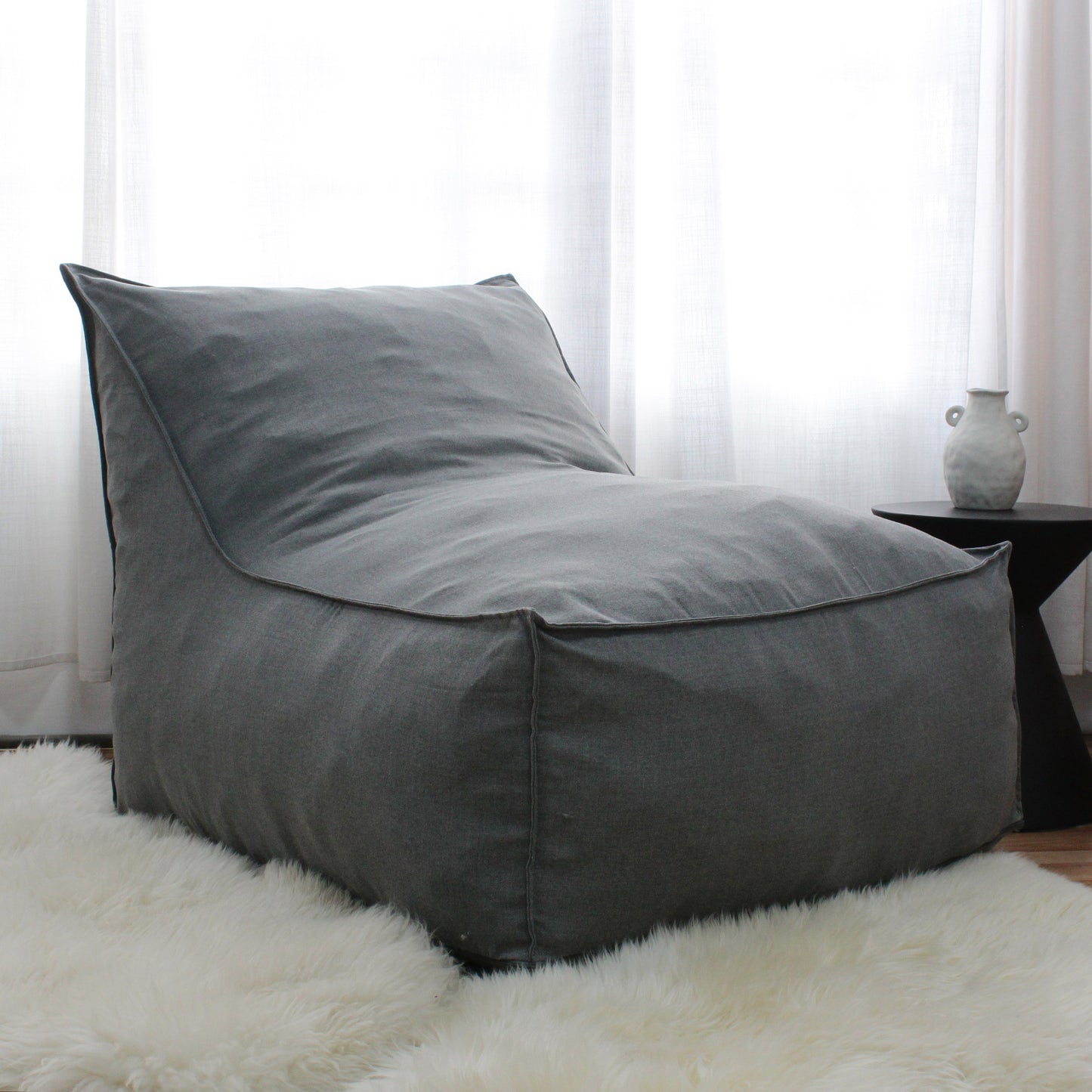 Ultimate Comfort L-shaped Bean Bag (cover and filler included)