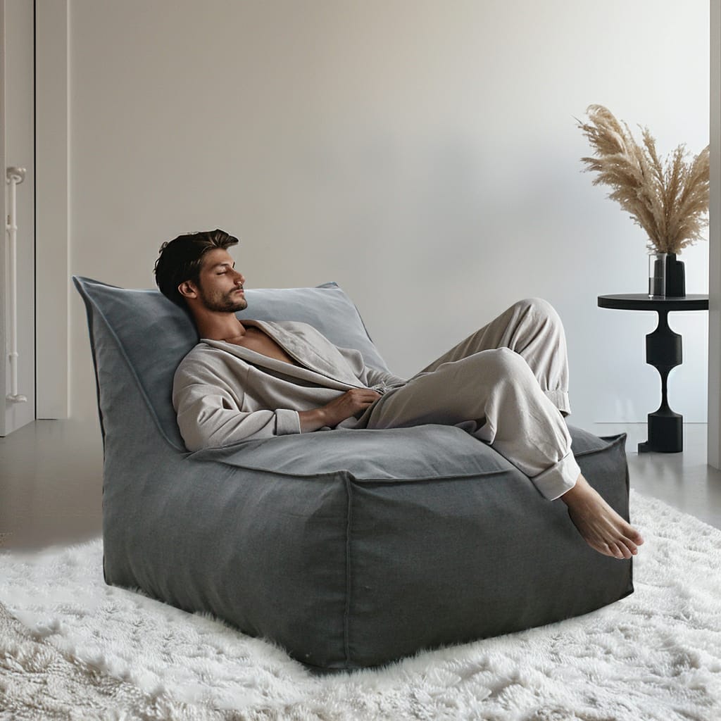 Ultimate Comfort L-shaped Bean Bag (cover and filler included)