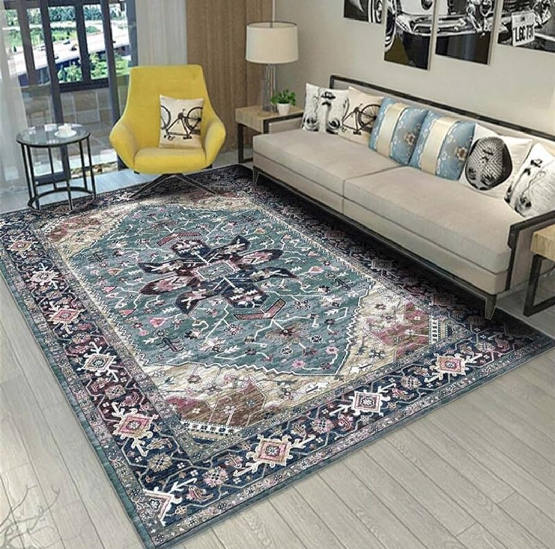 Luxurious faux silk velvet carpet - 200 x 300cm (6.56 x 9.84ft)