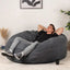 Giant Foam-Filled Bean Bag Chair - Velvet 5.5 ft (cover and filler included)