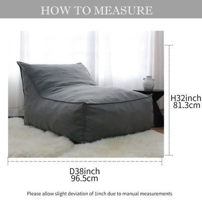 Ultimate Comfort L-shaped Bean Bag (cover and filler included)