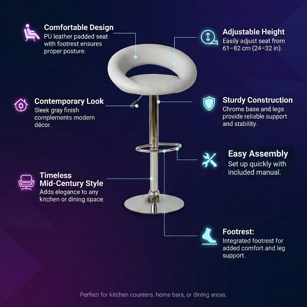 Chaise de salle à manger en cuir élégante – Moderne et confortable