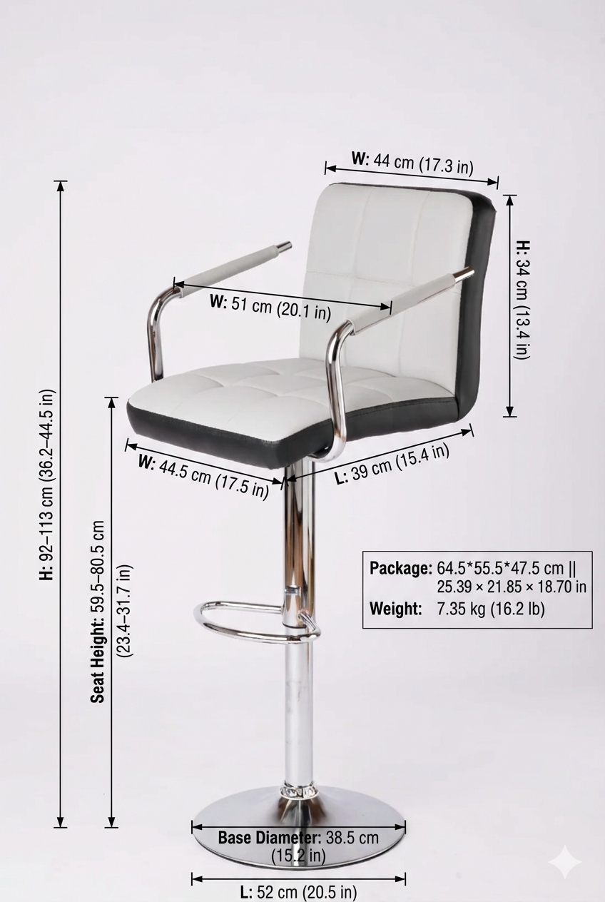 Chaise ergonomique en cuir pour bureau et salle d'attente