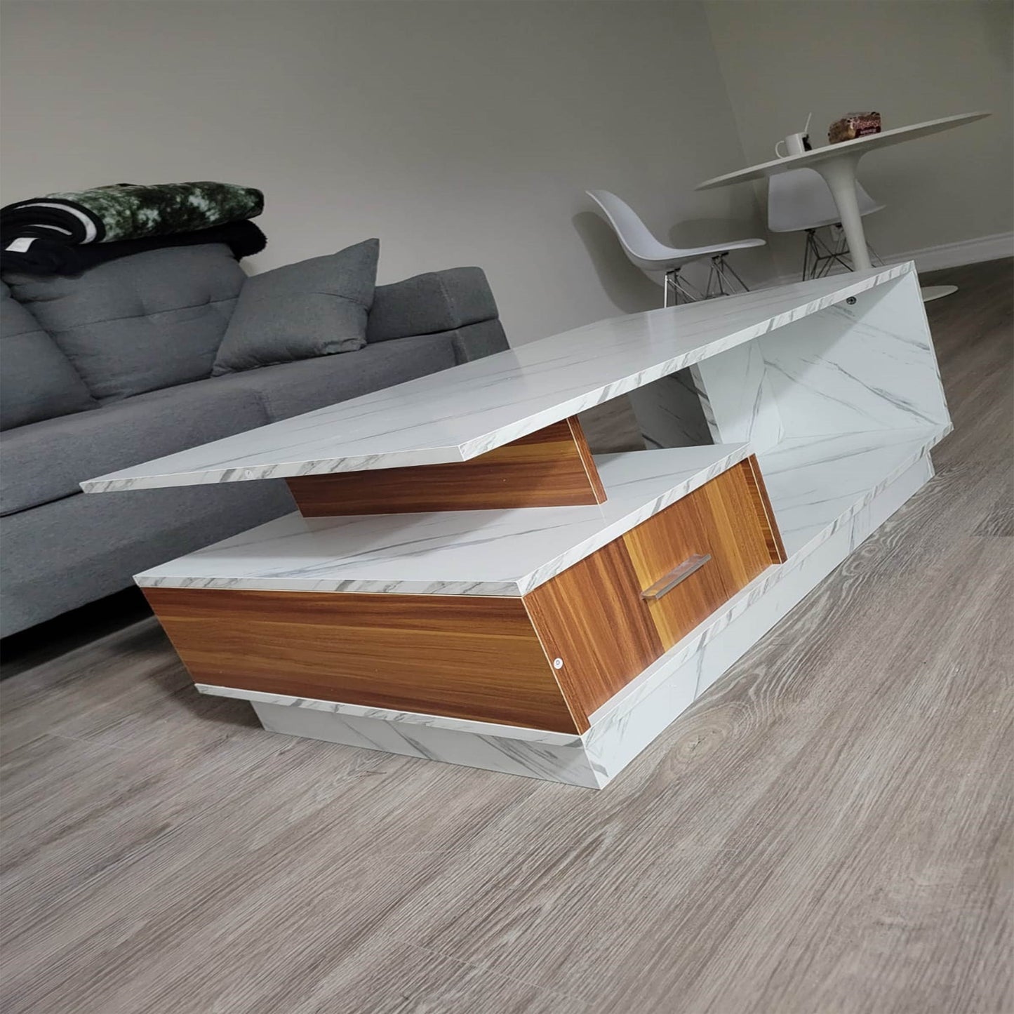 Sleek Stylish Coffee Table with Drawers