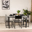 Modern Dining Table Set with 4 Stylish Chairs
