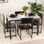 Modern Dining Table Set with 4 Stylish Chairs