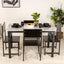 Modern Dining Table Set with 4 Stylish Chairs