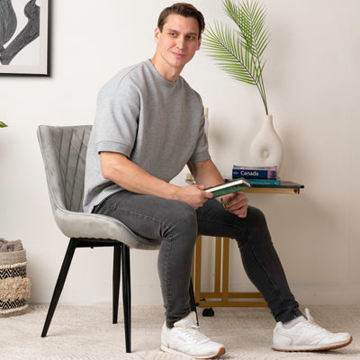 Luxurious Velvet Dining Chair – Modern & Comfortable