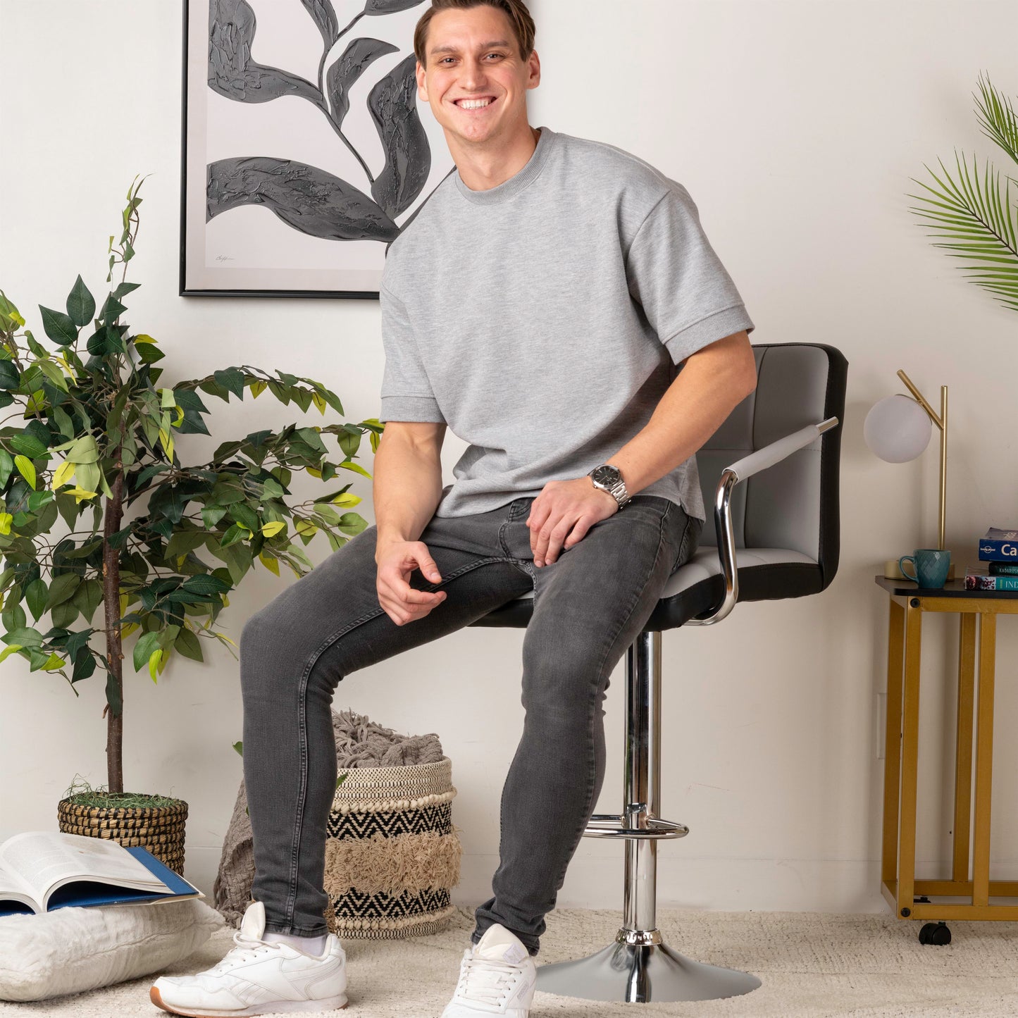 Ergonomic Leather Chair for Office & Waiting Room