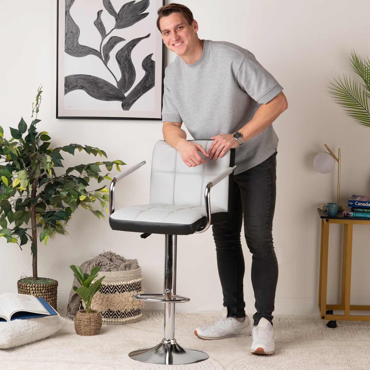 Ergonomic Leather Chair for Office & Waiting Room