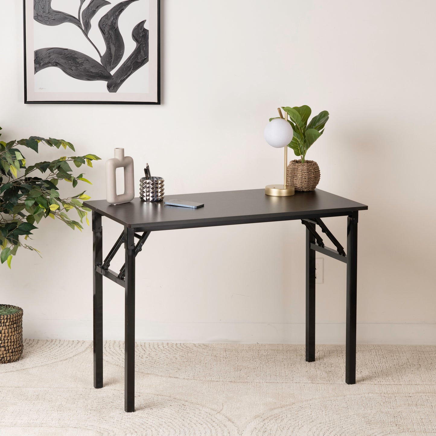 Foldable Office Desk – Modern, Portable & Space-Saving