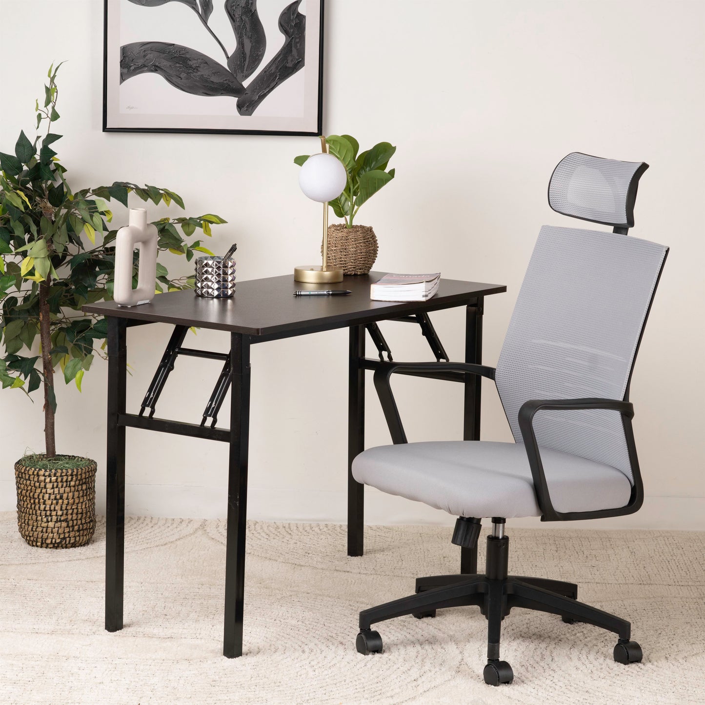 Ergonomic Headrest Mesh Office Chair