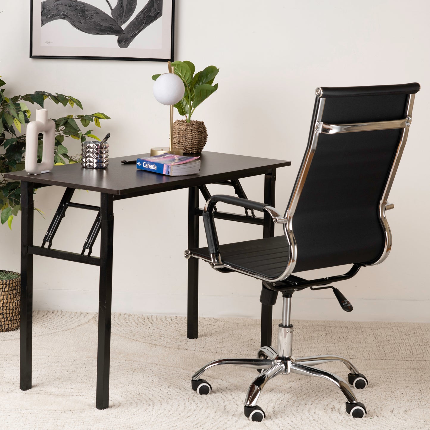 Ergonomic Leather Chair for Office or Waiting Room