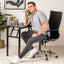 Ergonomic Leather Chair for Office or Waiting Room