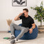 Drop-Shape Foam-Filled Bean Bag 3ft Velvet (cover and filler included)