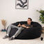 Giant Foam-Filled Bean Bag Chair - Velvet 5.5 ft (cover and filler included)