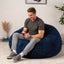 Giant Foam-Filled Bean Bag Chair - 4ft Faux Fur (cover and filler included)