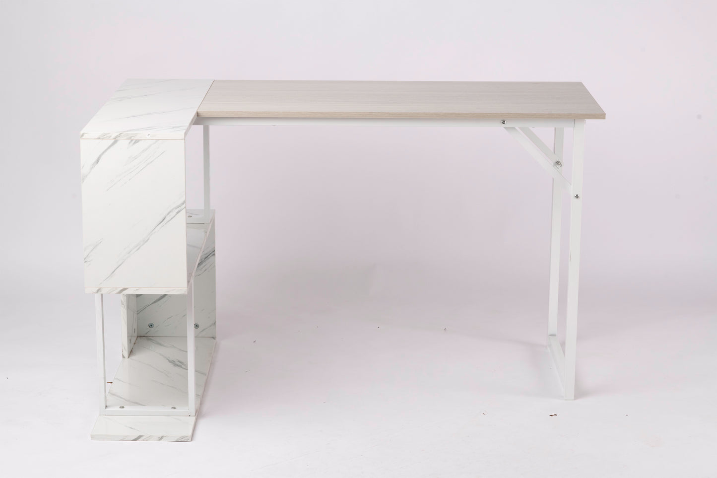 Sturdy L-Shaped Office Desk for Efficient Multi-Tasking